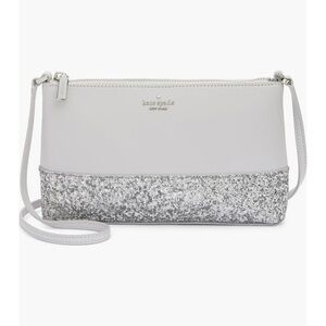 Kate Spade New York flash crossbody bag
Glitter fabric mixed gray & silver